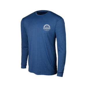 Blue colored Premium UPF50 Vented Long Sleeve
