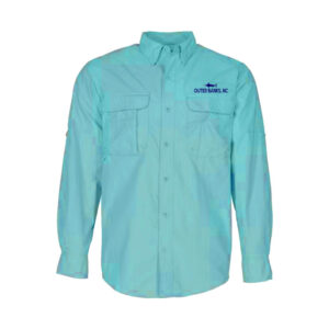 Aqua Colored Long Sleeve Outdoor Shirt